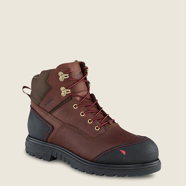 Botas de Trabajo Red Wing Hombre Marrom/Negros - Brnr Xp - 6-Inch Waterproof Soft Toe - 793-JRPNVD